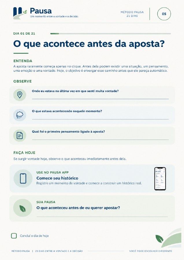 Página do Método PAUSA